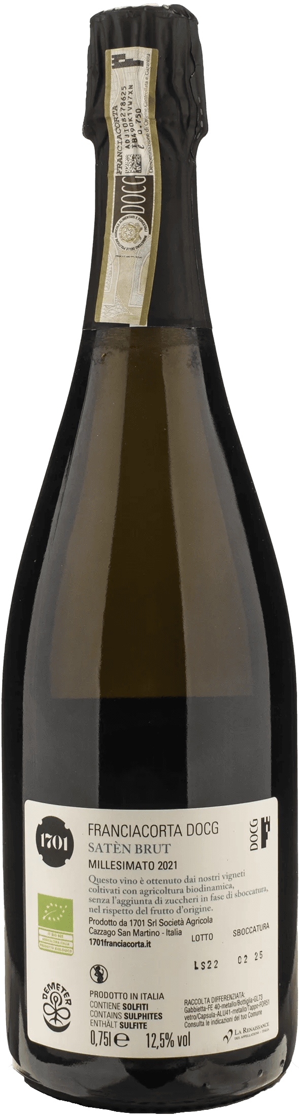 1701 Franciacorta Saten Brut 2021