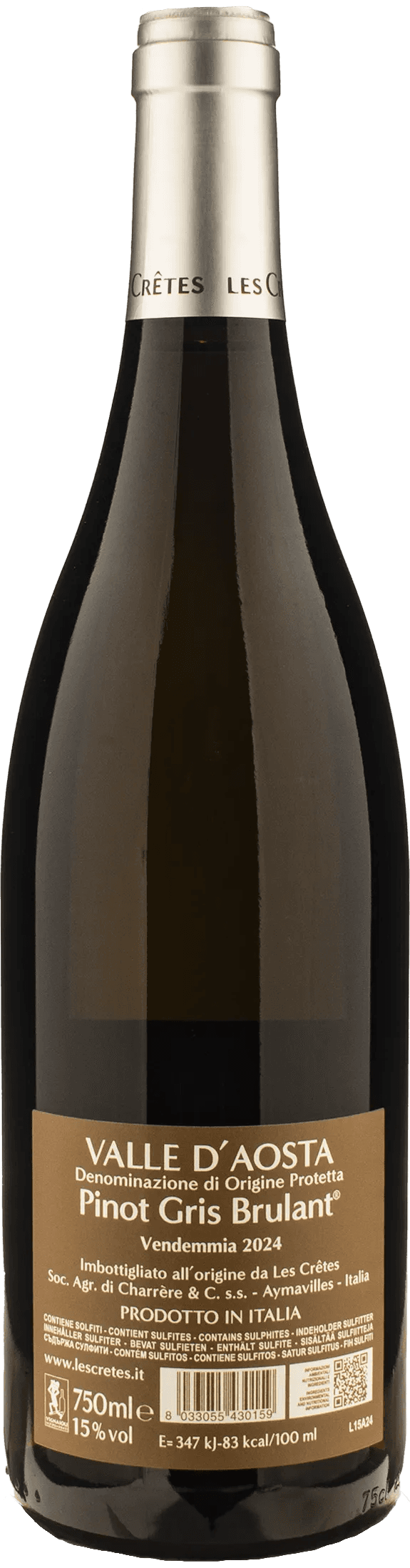 Les Cretes Pinot Gris Brulant 2024
