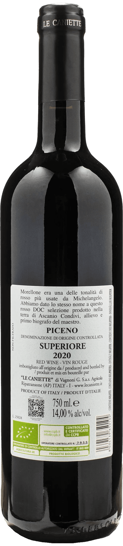 Le Caniette Piceno Superiore Morellone 2020