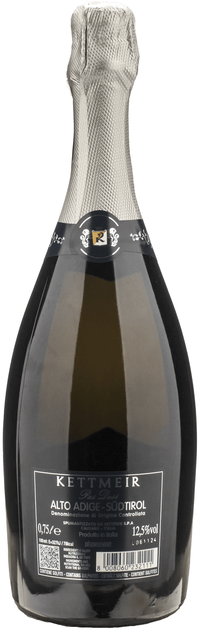 Kettmeir Alto Adige Metodo Classico Pas Dose 2020