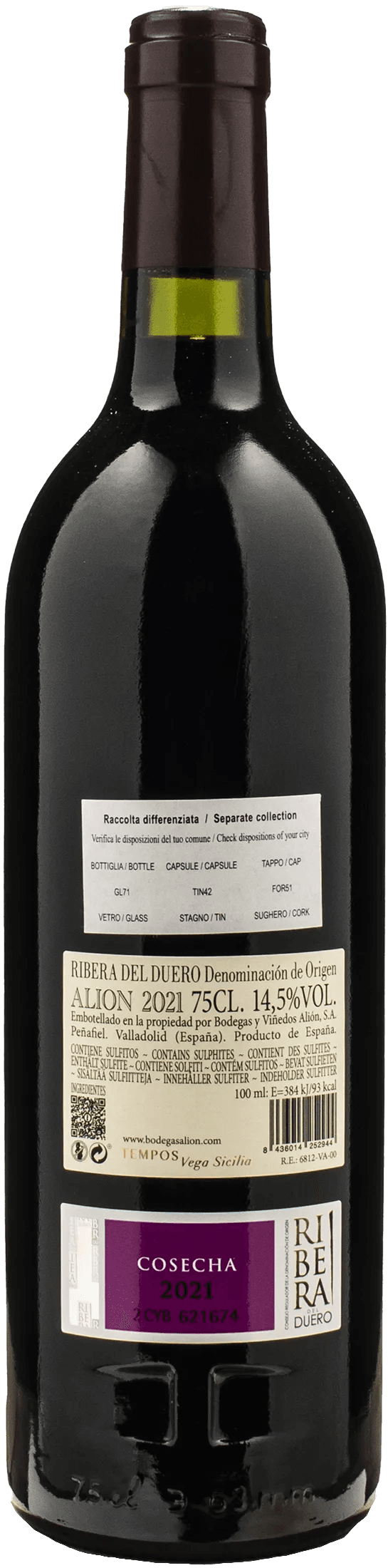 Bodega y Vinedos Alion Ribera Del Duero 2021