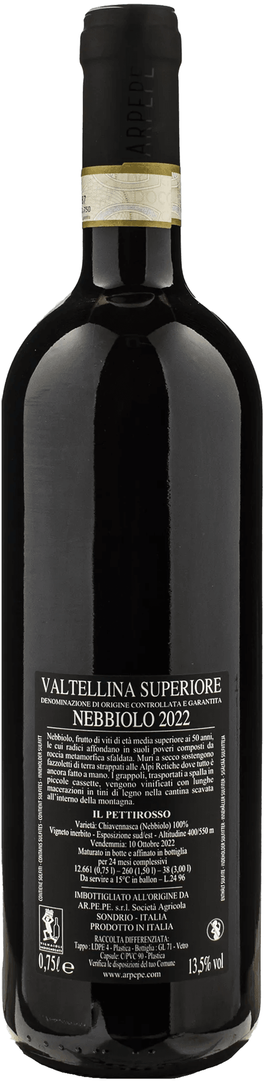 Ar.Pe.Pe Valtellina Superiore Il Pettirosso 2022