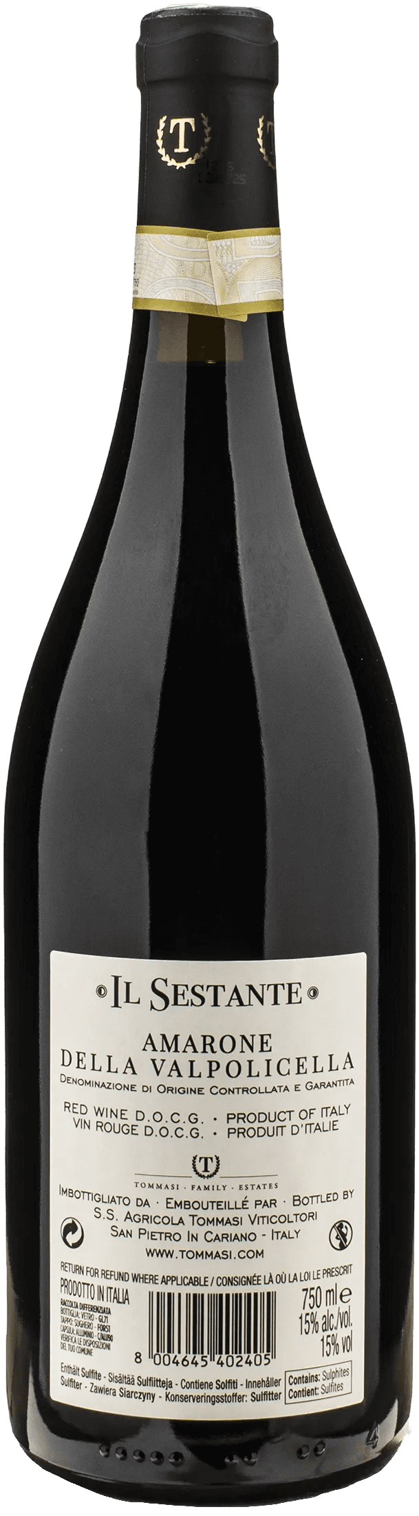 Tommasi Amarone della Valpolicella Il Sestante 2021