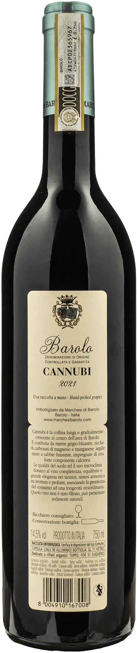 Marchesi di Barolo Barolo Cannubi 2021