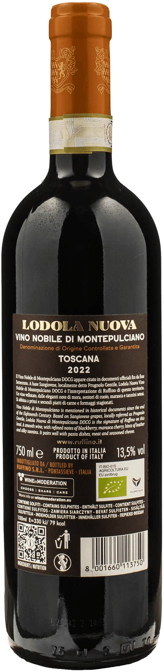 Ruffino Nobile di Montepulciano Lodola Nuova 2022