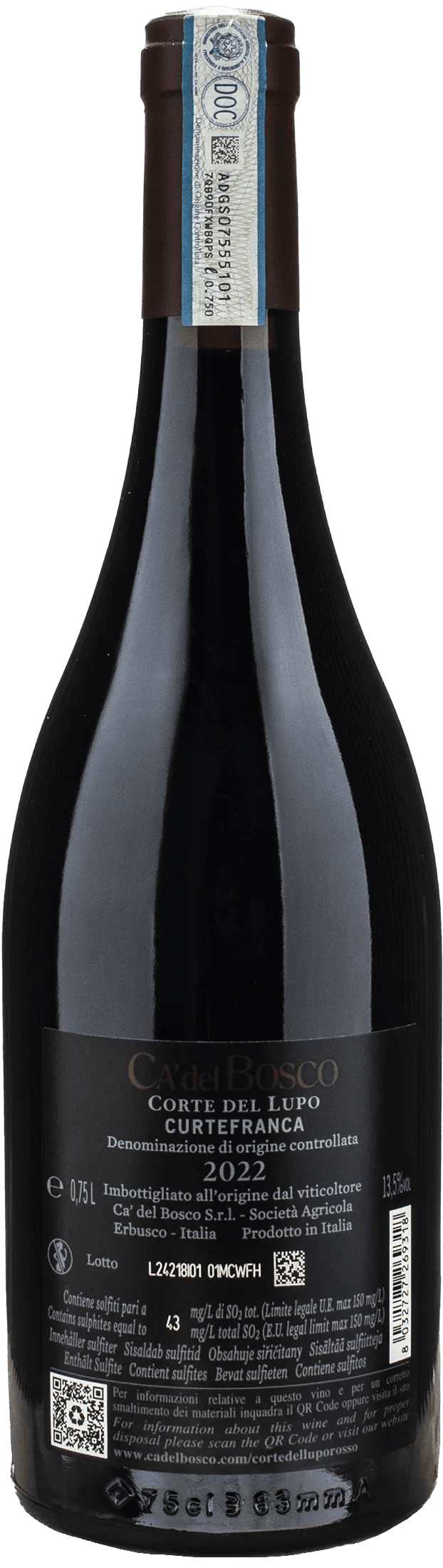 Ca' del Bosco Curtefranca Corte del Lupo Rosso 2022