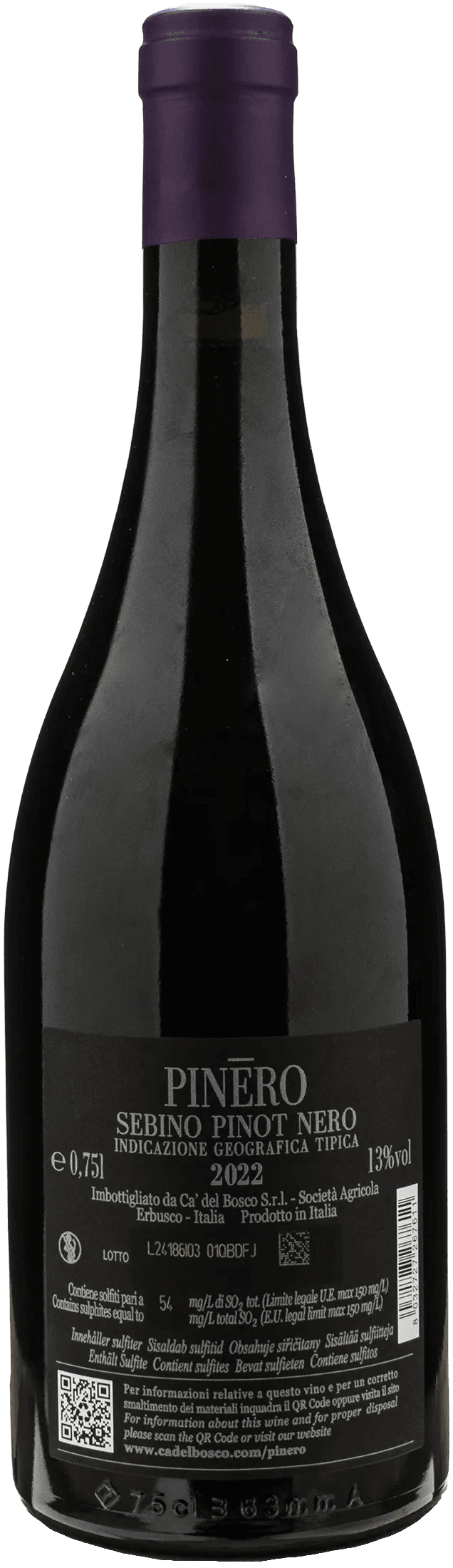Ca' del Bosco Sebino Pinot Nero Pinero 2022