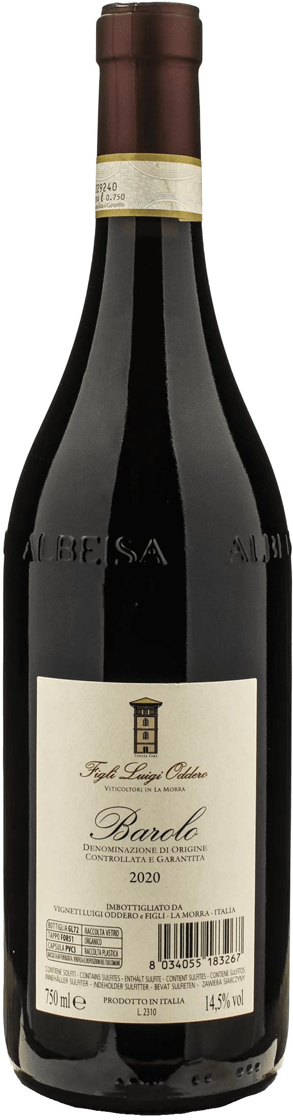 Figli Luigi Oddero Barolo 2020