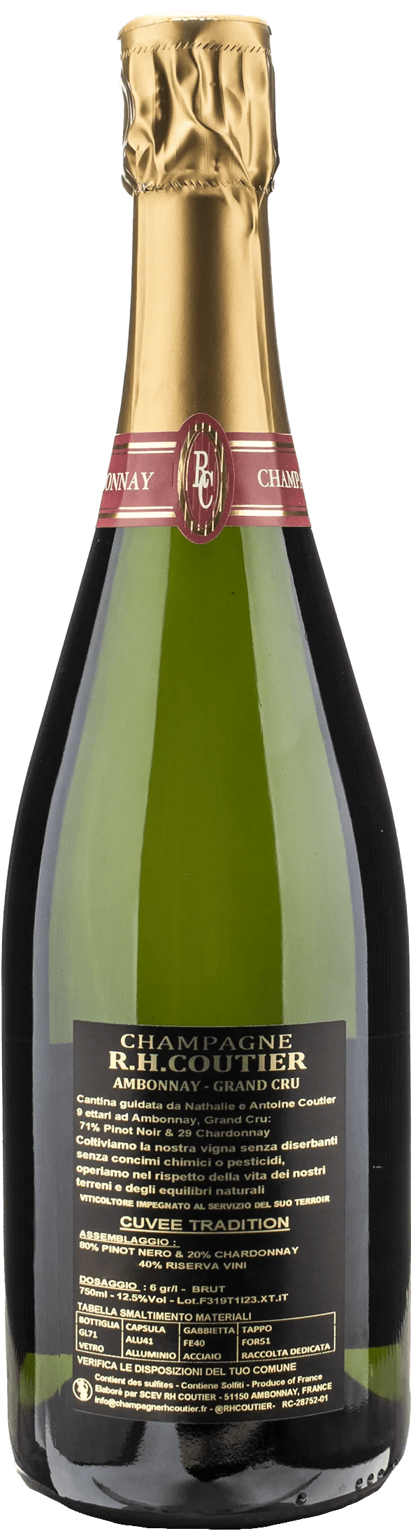 R.H. Coutier Champagne Grand Cru Cuvee Tradition Brut