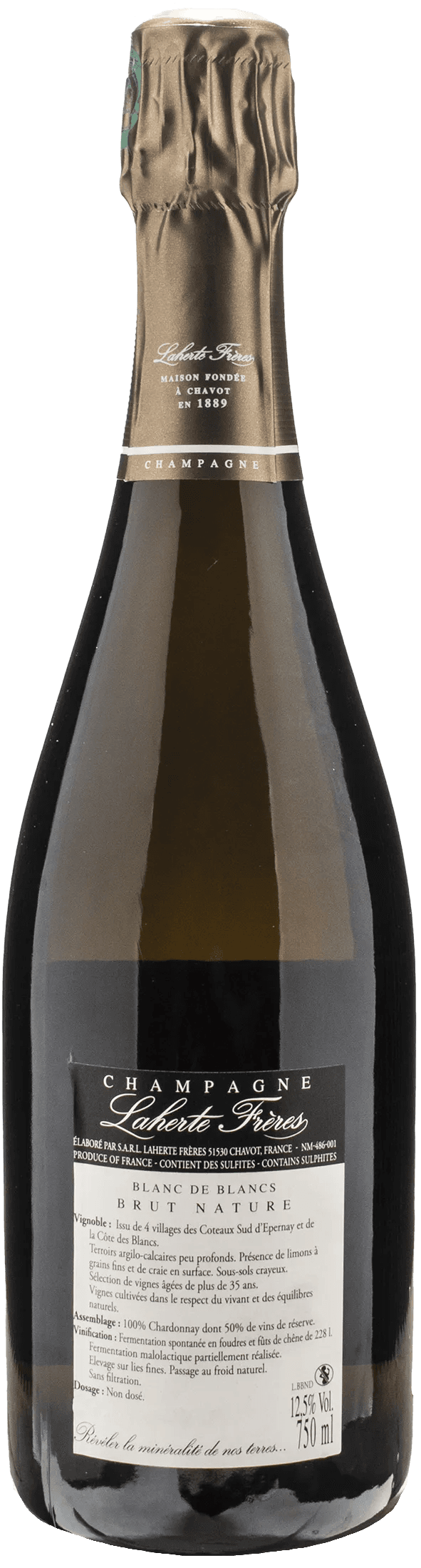 Laherte Freres Champagne Blanc de Blanc Brut Nature