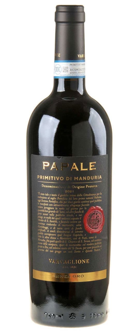 Varvaglione Linea Oro Papale Primitivo 2021