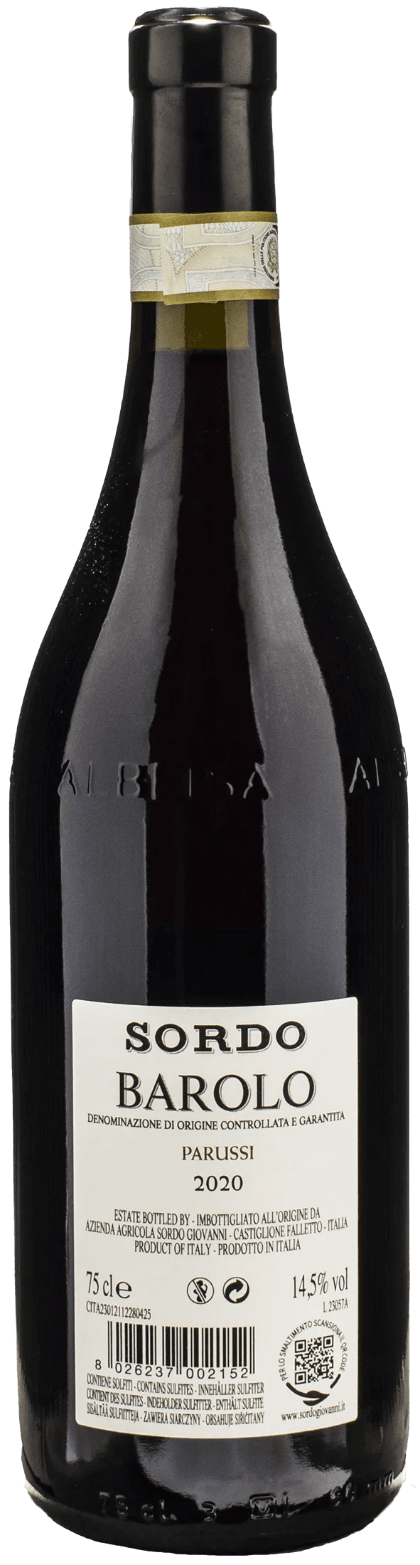 Sordo Giovanni Barolo Parussi 2020