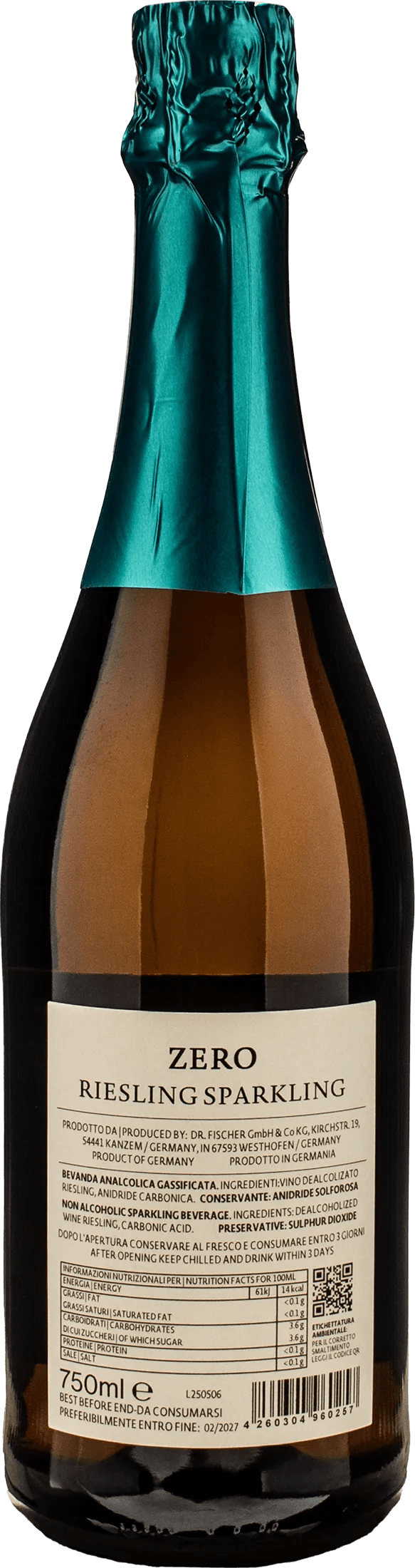 Dr. Fischer Riesling Sparkling Zero Alcol