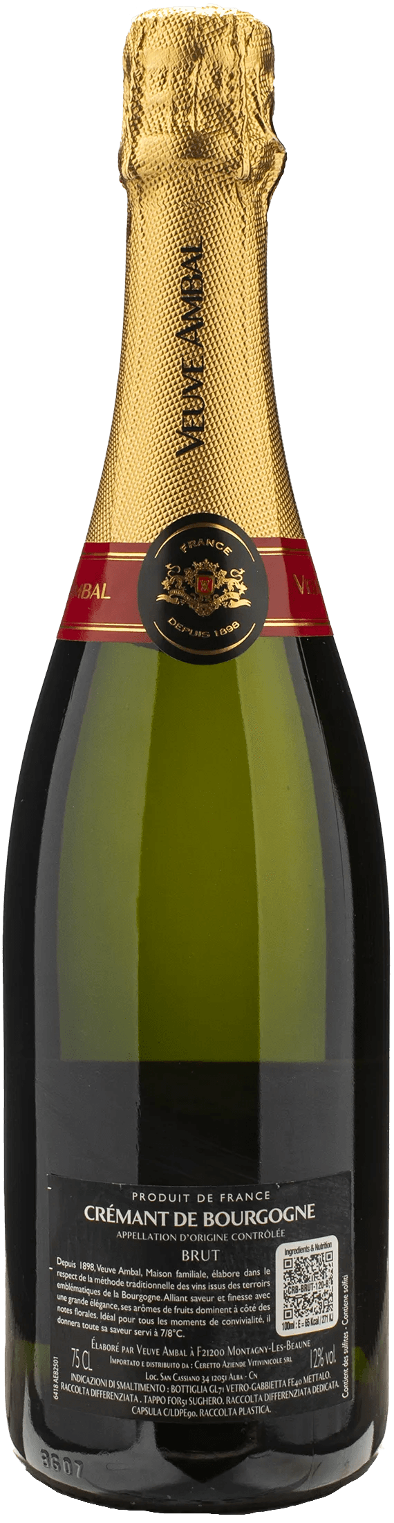Veuve Ambal Cremant de Bourgogne Grande Cuvee Brut