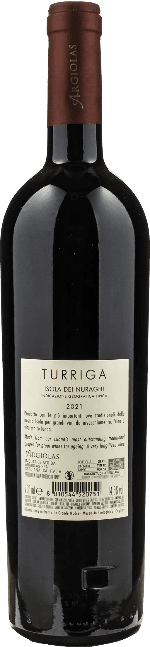 Argiolas Isola dei Nuraghi Turriga 2021