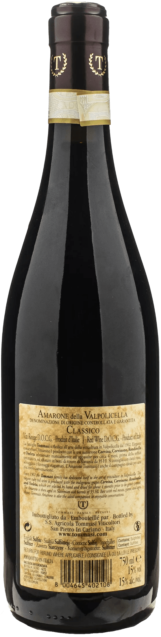 Tommasi Amarone della Valpolicella Classico 2021
