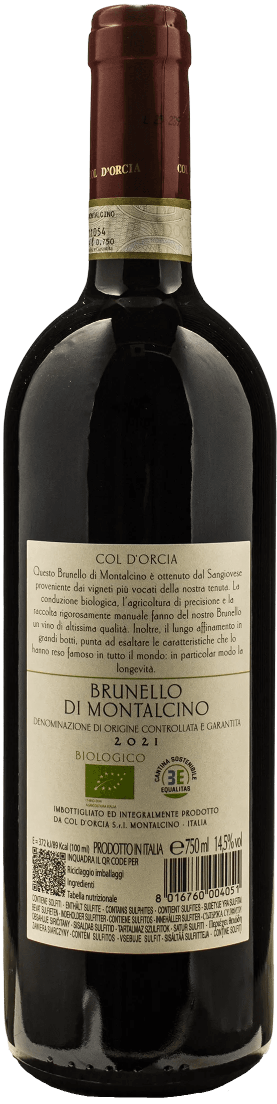 Col D'Orcia Brunello di Montalcino 2021