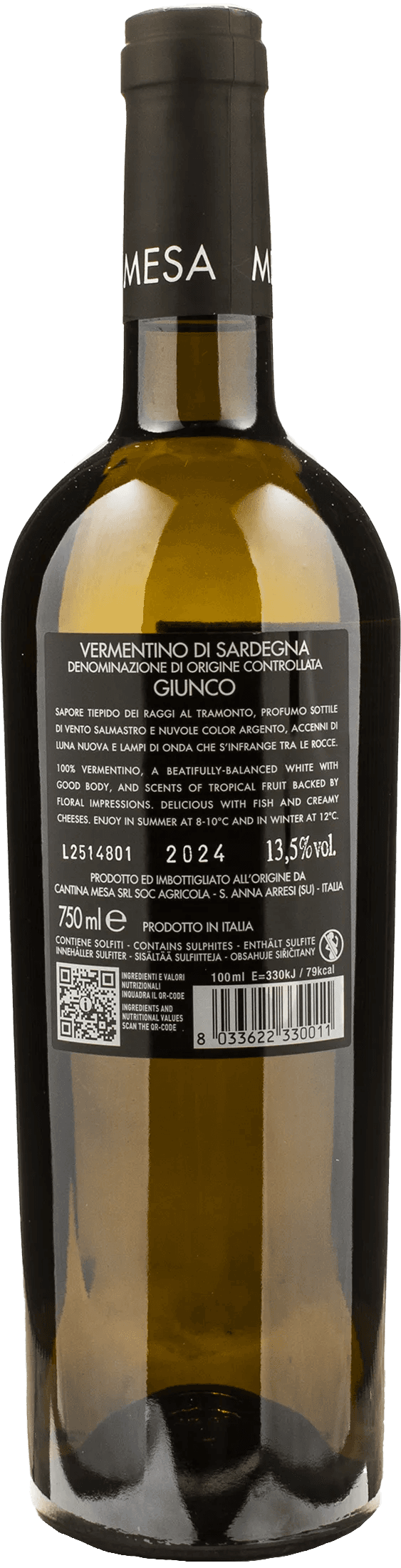 Mesa Vermentino di Sardegna Giunco 2024