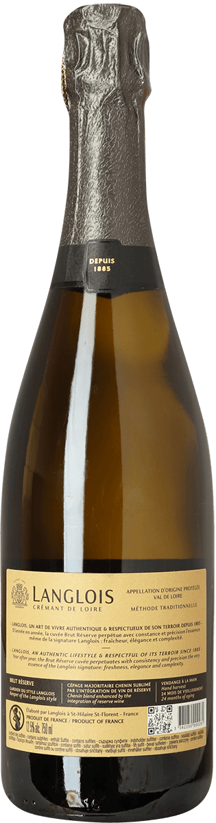 NV Crémant de Loire, Brut Réserve, Langlois