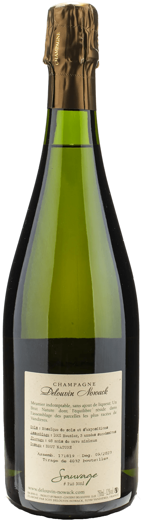 Delouvin Nowack Champagne Sauvage Brut Nature