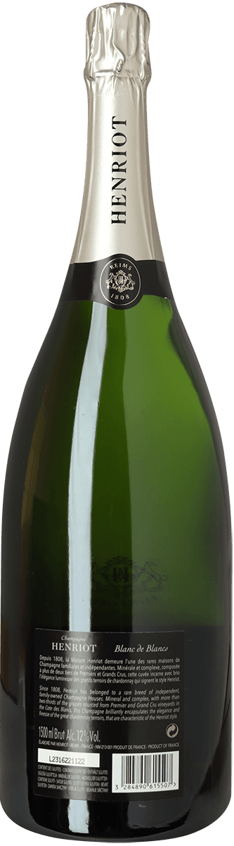 NV Champagne Henriot, Blanc de Blancs Brut, Reims, 1,5 l.
