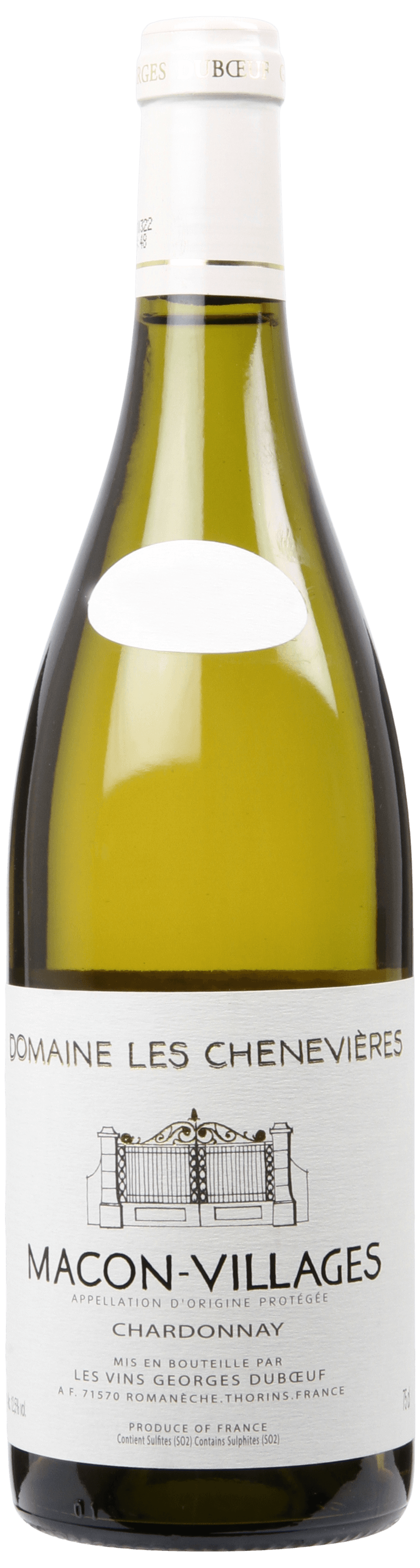 Domaine des Chenevières, 2022 Mâcon-Villages Blanc, 2022