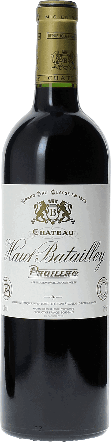 Haut Batailley 5 ème Grand Cru Classé Pauillac, 1982