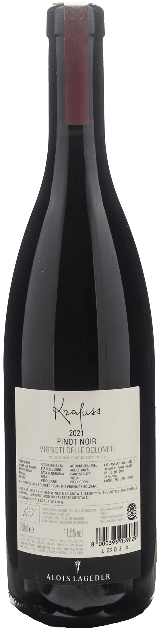 Alois Lageder Pinot Noir Krafuss 2021