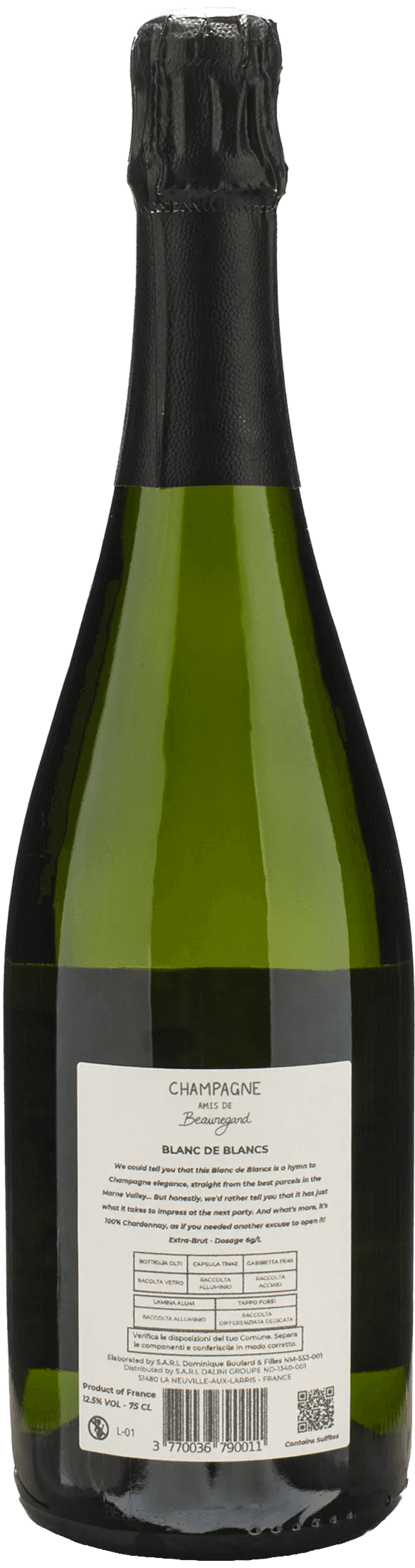 Amis de Beauregard Champagne Blanc de Blancs