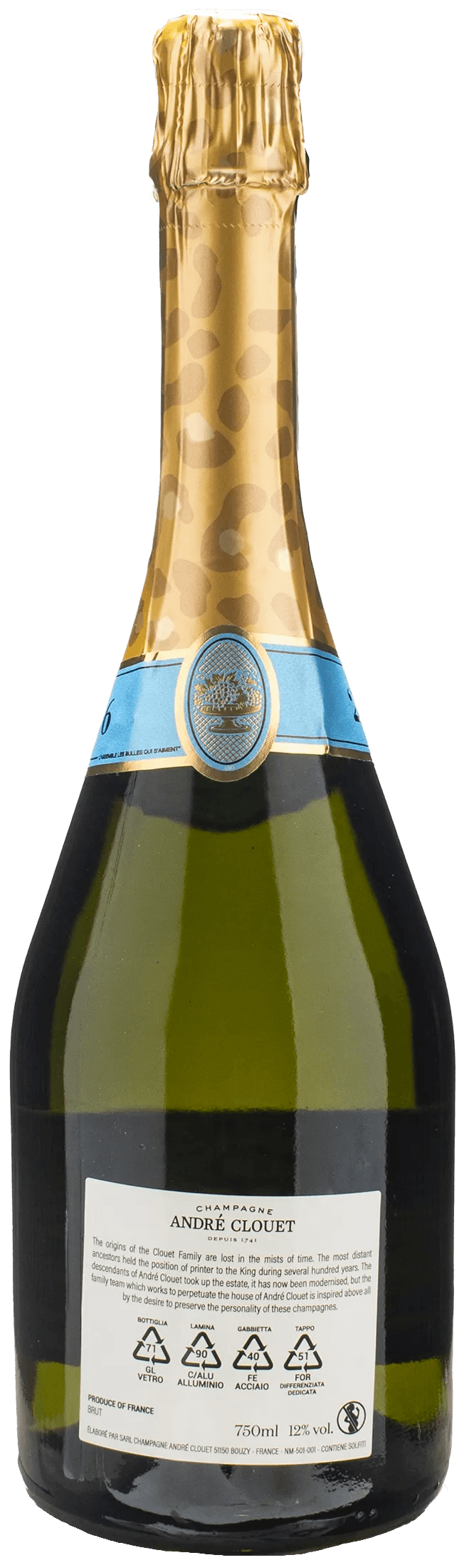 Andre Clouet Champagne Brut Millesime 2016