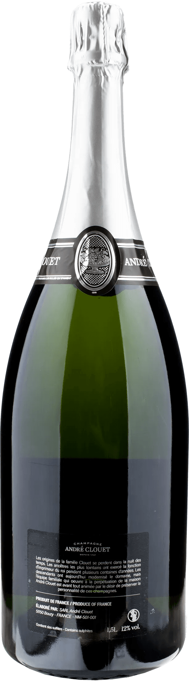 Andre Clouet Champagne Silver Brut Nature Magnum