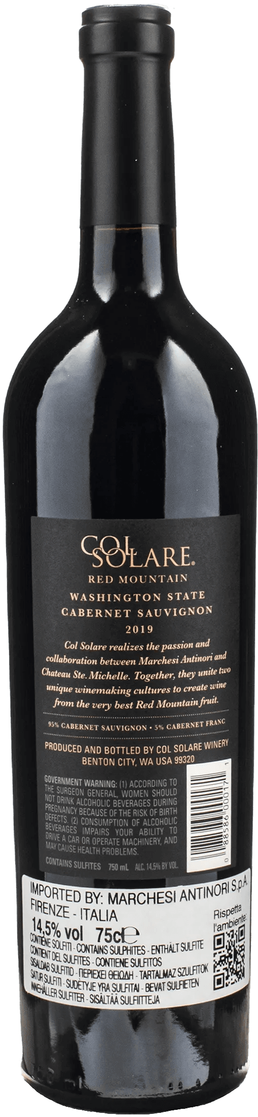 Antinori Col Solare Cabernet Sauvignon 2019