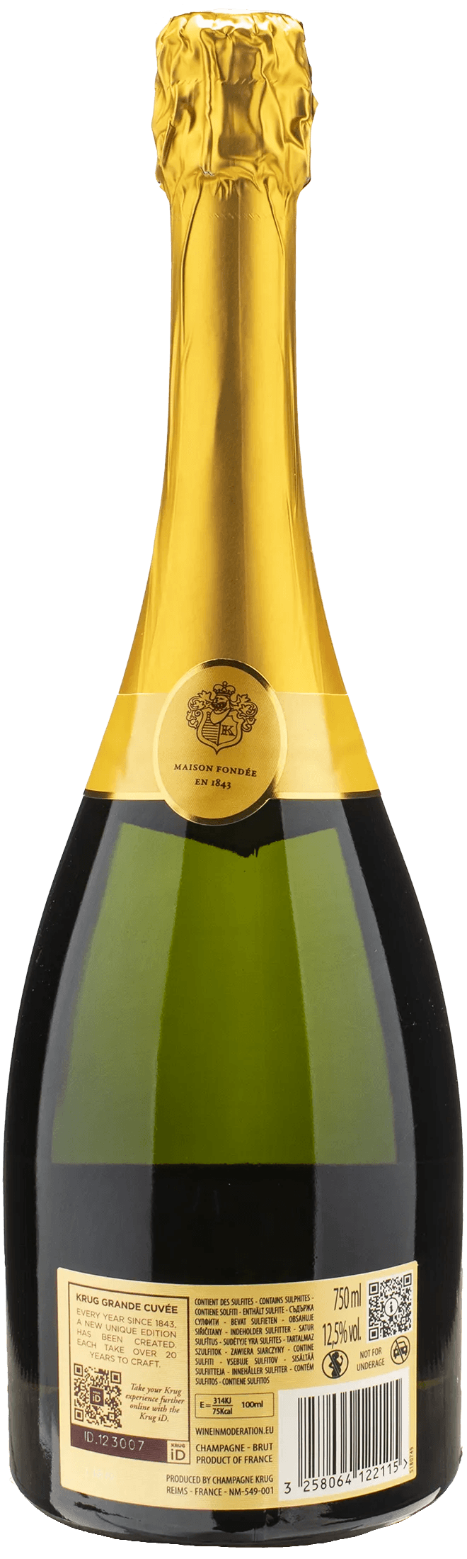 Krug Champagne Grande Cuvee Brut Edition 172eme