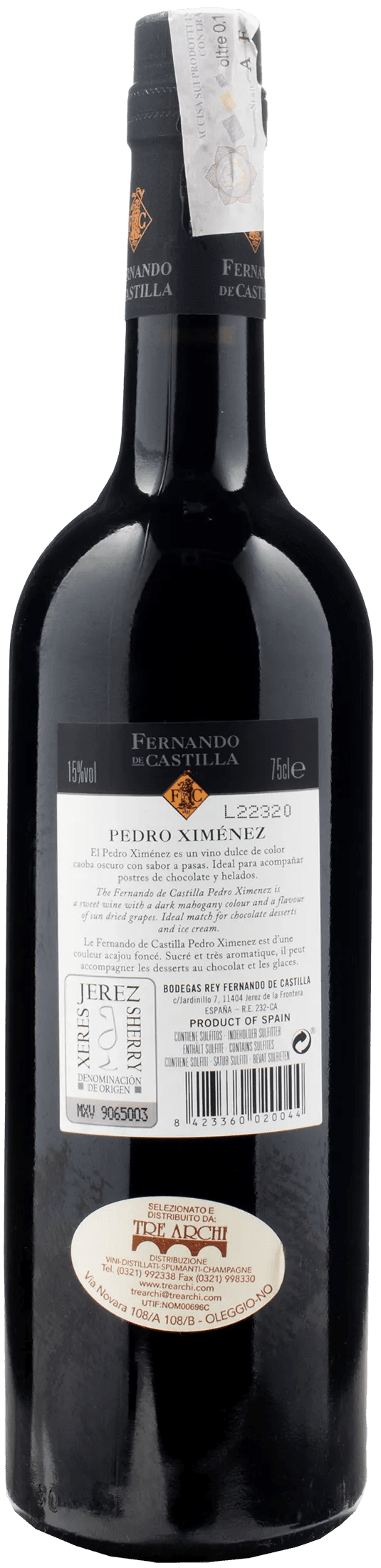 Fernando de Castilla Sherry PX Pedro Ximenez