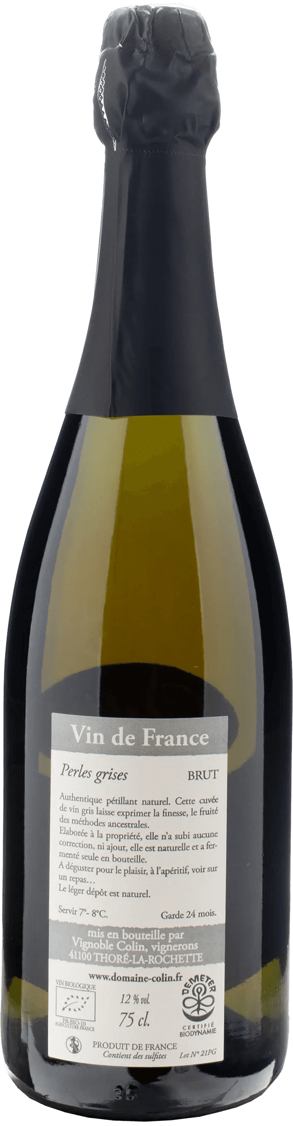 Patrice Colin Petillant Perles Grises Brut