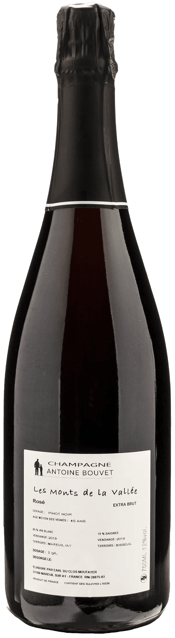 Antoine Bouvet Champagne Le Monts de la Vallee Rosè Extra Brut