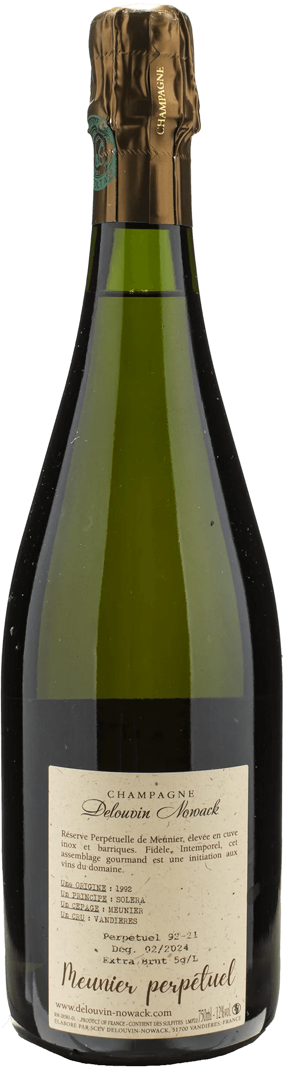 Delouvin Nowack Champagne Meunier Perpetuel Extra Brut