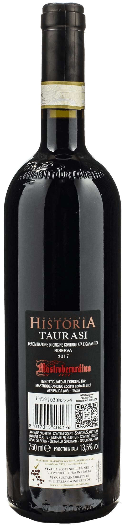 Mastroberardino Naturalis Historia Taurasi Riserva 2017