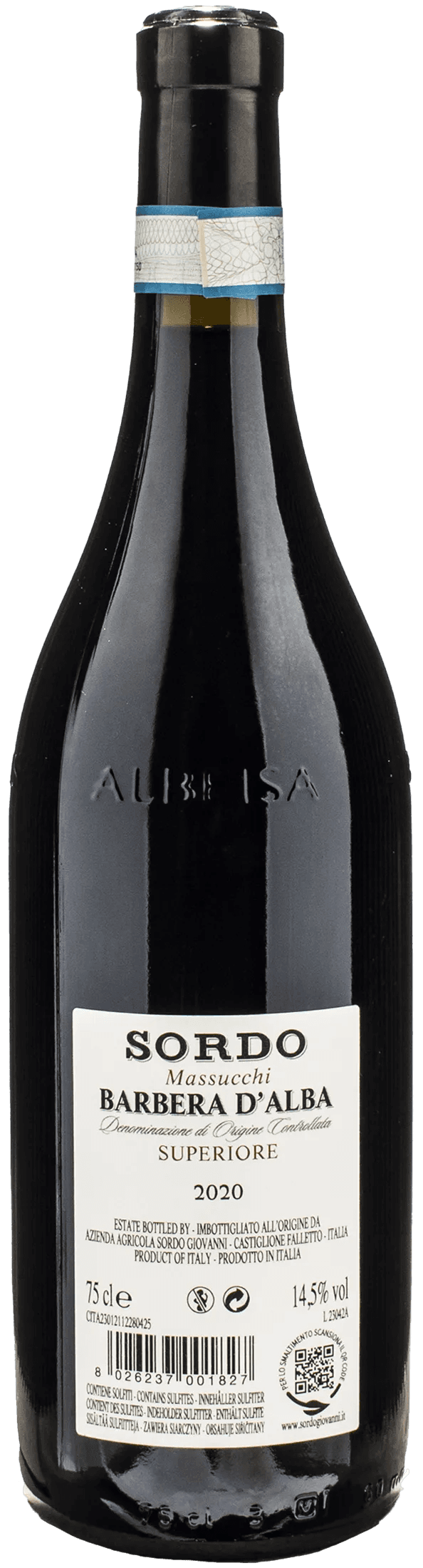 Sordo Giovanni Barbera d'Alba Superiore Massucchi 2020