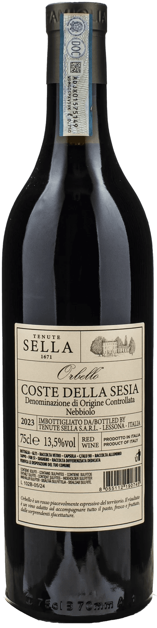 Tenute Sella Orbello Coste della Sesia Nebbiolo 2023