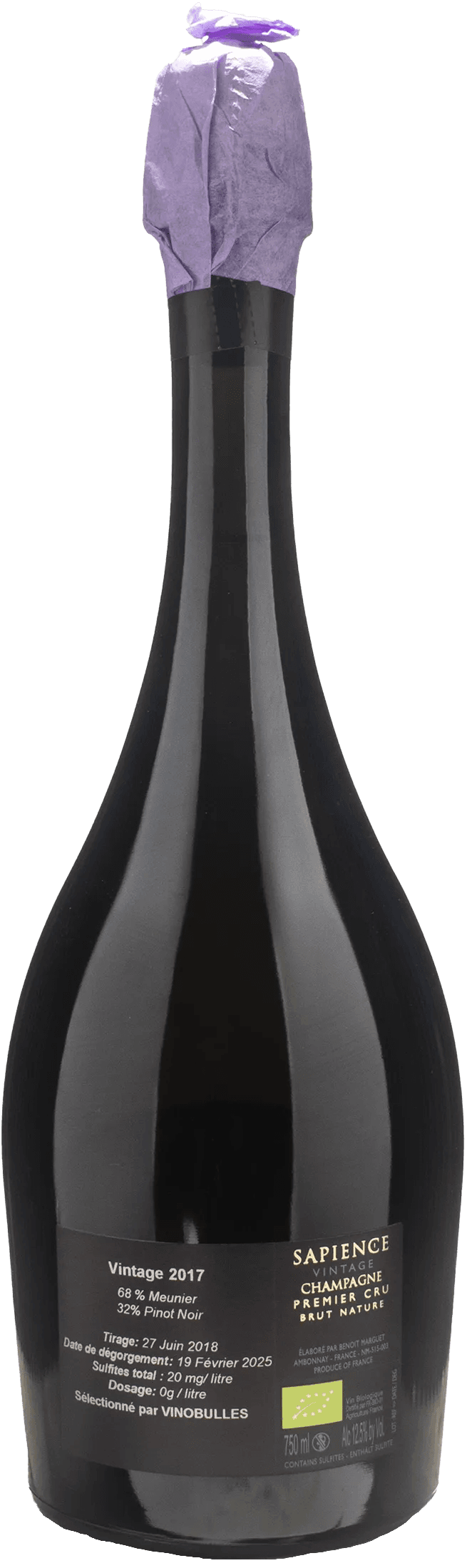 Marguet Champagne 1er Cru Sapience Brut Nature Vintage 2017