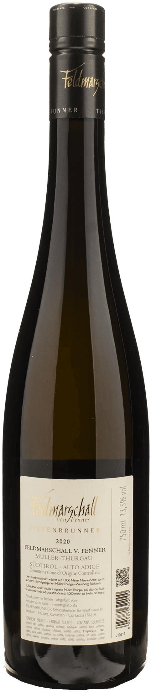 Tiefenbrunner Feldmarschall Von Fenner Muller Thurgau 2020