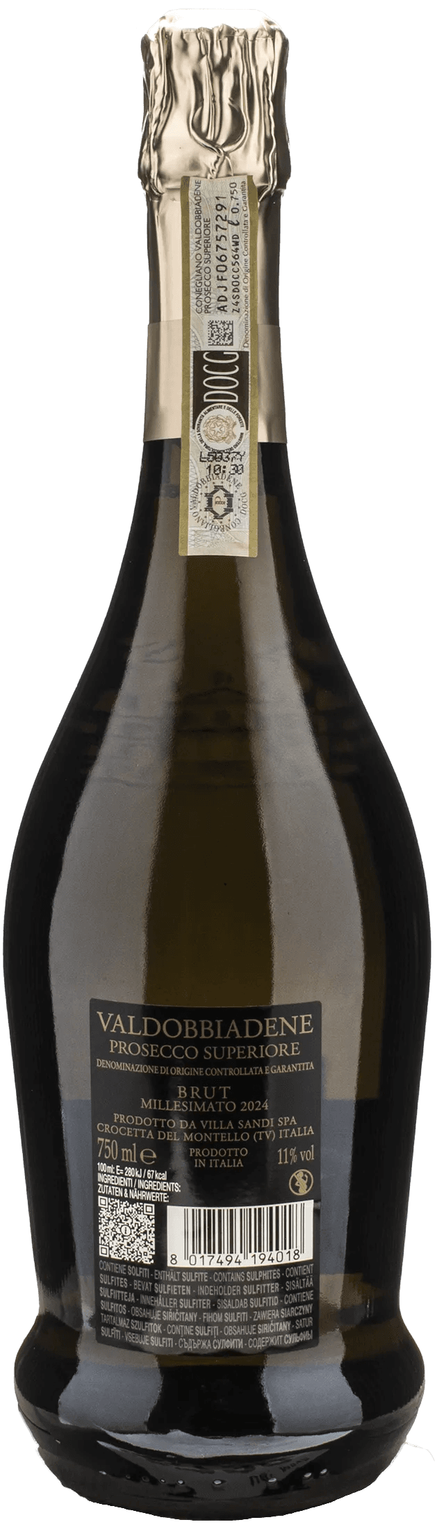 Villa Sandi Valdobbiadene Prosecco Superiore Millesimato Brut 2024