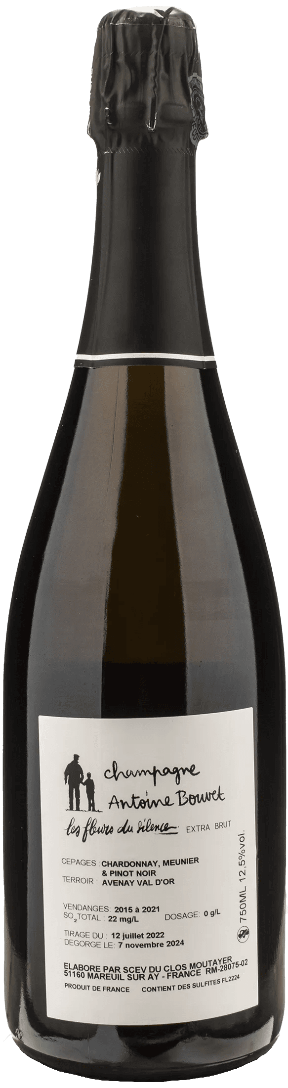 Antoine Bouvet Champagne Coteaux Les Fleurs du Silence Extra Brut
