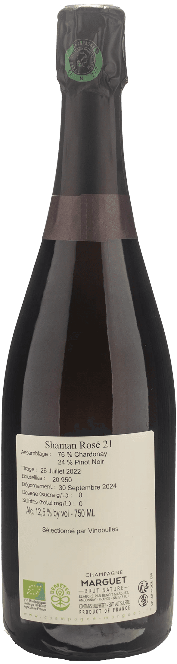 Marguet Champagne Grand Cru Shaman 21 Rosè Brut Nature