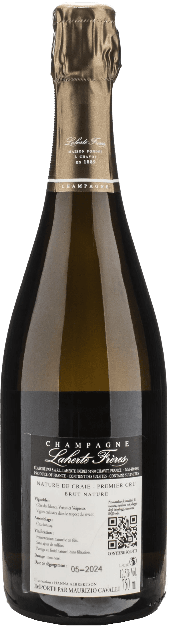 Laherte Freres Champagne 1er Cru Nature de Craie Dosage Zero