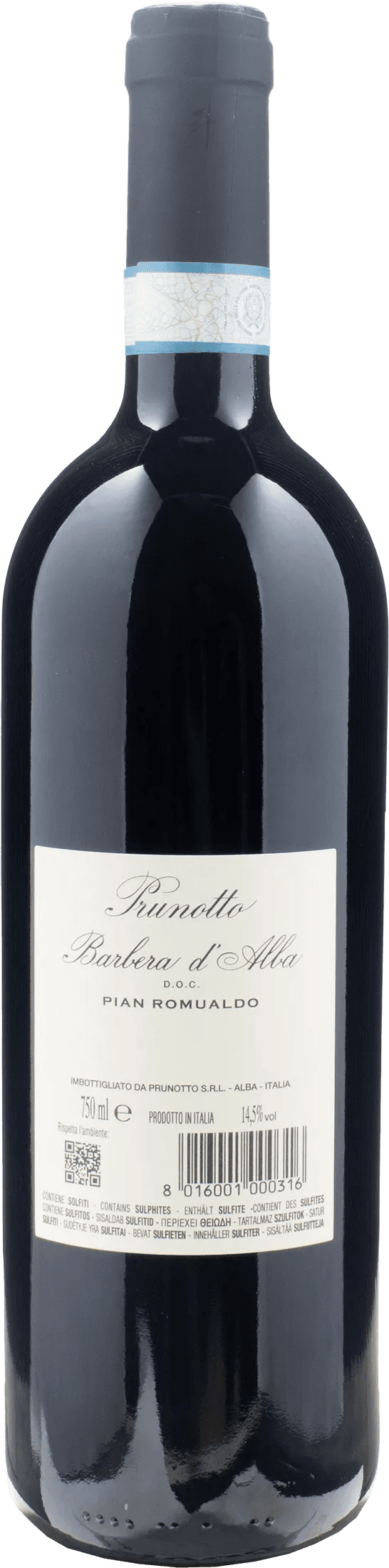 Prunotto Barbera d'Alba Pian Romualdo 2022
