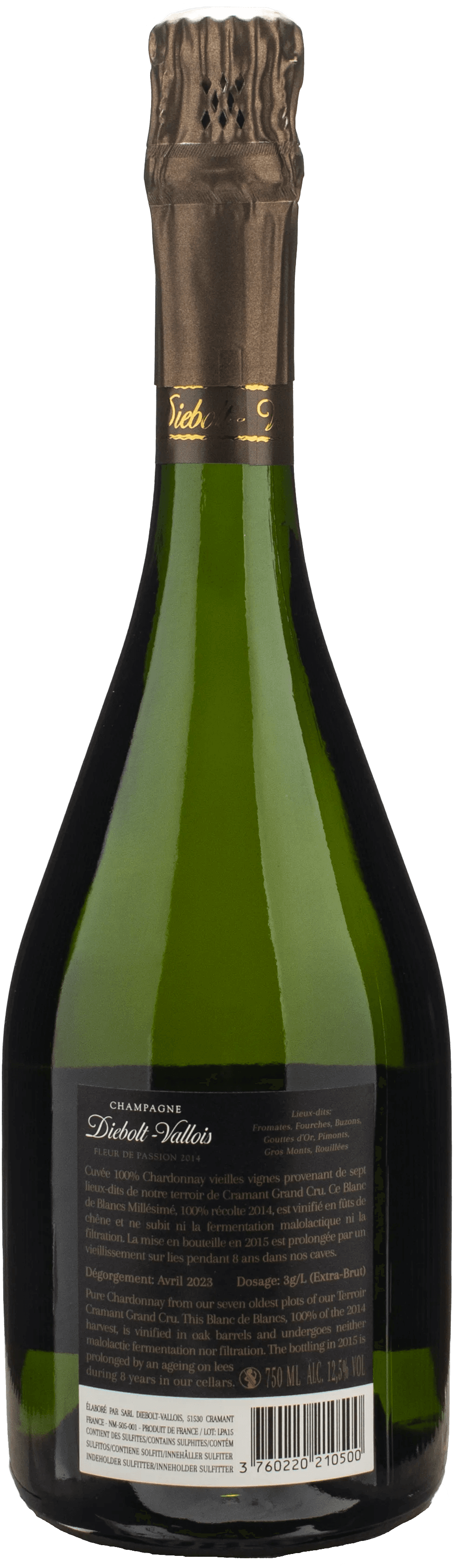 Diebolt Vallois Champagne Fleur de Passion Blanc de Blancs Extra Brut 2014