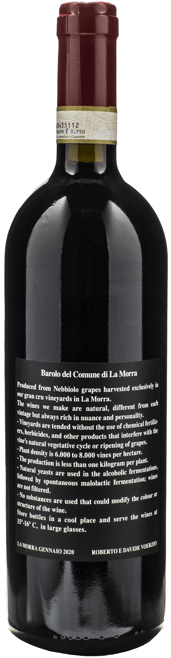 Voerzio Barolo del Comune di La Morra 2020