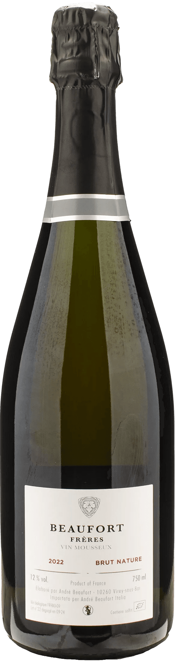 Beaufort Freres Vin Mousseux Brut Nature 2022
